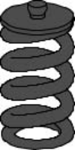 Picture of Plastic spring 26, black