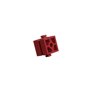 Picture of Building block 15 with bore, red