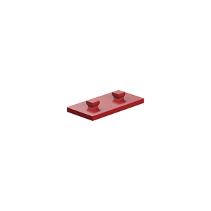Picture of Mounting plate 15x30, red
