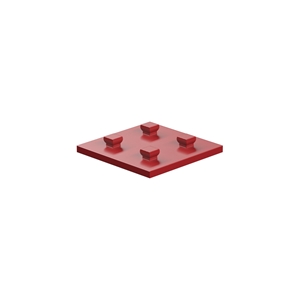 Picture of Mounting plate 30x30, red