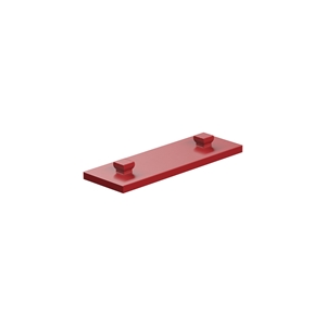 Picture of Building plate 15x45 with 2x2 pins, red