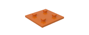 Picture of Building plate 30x30 orange