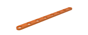Picture of I-strut 105 w. hole orange