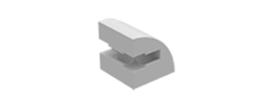 Picture of Building block 15x15 round, gray-white