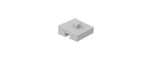 Picture of Angle block 7.5° gray-white