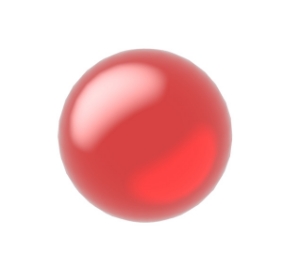 Picture of Glass ball D12 mm, red